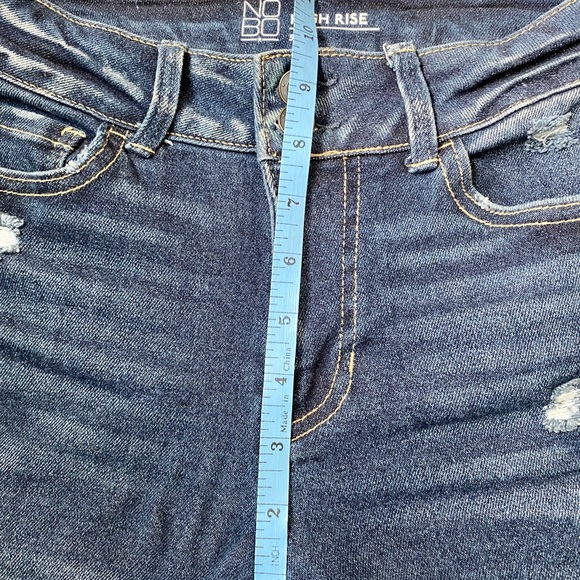 NOBO Distressed, Cropped, High Rise Jeans, Size 5 - Picture 10 of 11